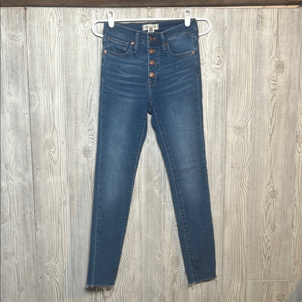 Madewell Mid-Rise Skinny Jeans Fly Button size 24